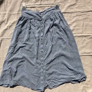 Midi skirt baby blue urban outfitters.